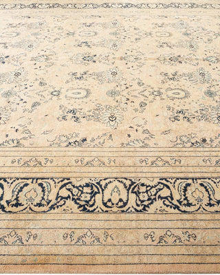 Traditional Mogul Beige Wool Area Rug 9' 3" x 12' 0" - Solo Rugs
