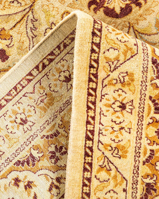 Traditional Mogul Ivory Wool Area Rug 9' 1" x 11' 10" - Solo Rugs