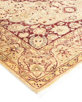 Traditional Mogul Red Wool Area Rug 4' 0" x 6' 1" - Solo Rugs