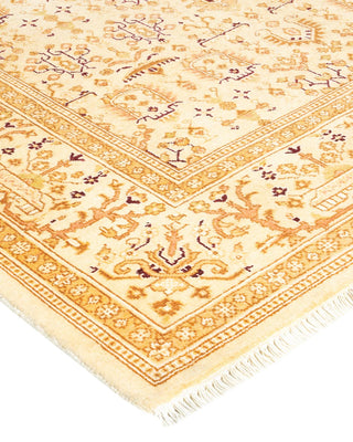 Traditional Mogul Ivory Wool Area Rug 4' 2" x 6' 0" - Solo Rugs