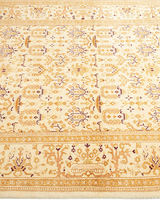 Traditional Mogul Ivory Wool Area Rug 4' 2" x 6' 0" - Solo Rugs