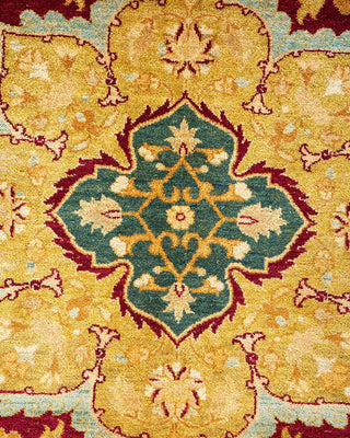 Traditional Mogul Red Wool Area Rug 8' 2" x 10' 0" - Solo Rugs