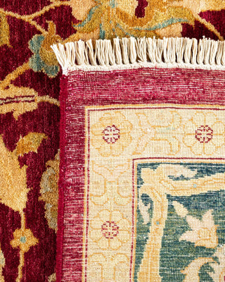 Traditional Mogul Red Wool Area Rug 8' 2" x 10' 0" - Solo Rugs