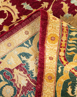 Traditional Mogul Red Wool Area Rug 8' 2" x 10' 0" - Solo Rugs