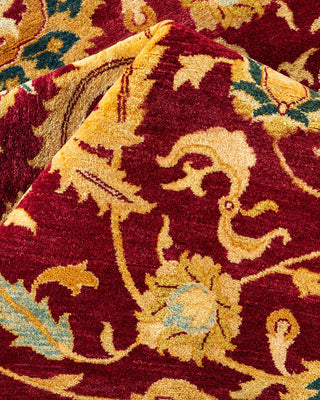 Traditional Mogul Red Wool Area Rug 8' 2" x 10' 0" - Solo Rugs