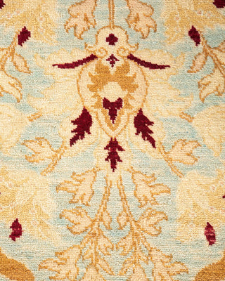 Contemporary Eclectic Light Blue Wool Area Rug 9' 0" x 11' 10" - Solo Rugs