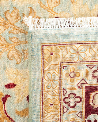 Contemporary Eclectic Light Blue Wool Area Rug 9' 0" x 11' 10" - Solo Rugs