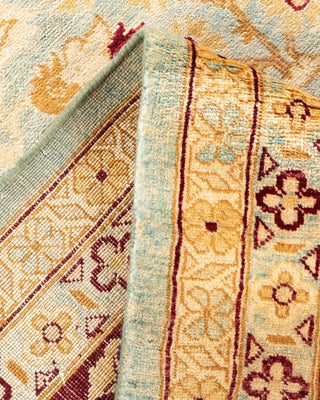 Contemporary Eclectic Light Blue Wool Area Rug 9' 0" x 11' 10" - Solo Rugs