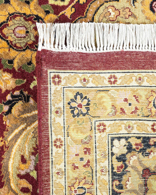 Traditional Mogul Orange Wool Area Rug 9' 2" x 12' 9" - Solo Rugs