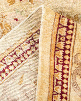 Traditional Mogul Ivory Wool Area Rug 6' 3" x 9' 6" - Solo Rugs