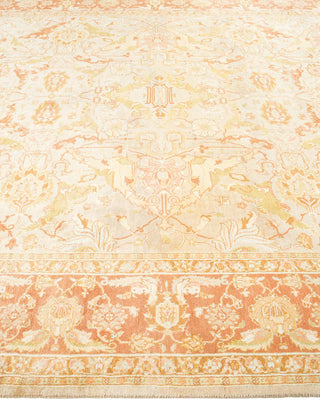 Traditional Mogul Ivory Wool Area Rug 6' 2" x 8' 10" - Solo Rugs