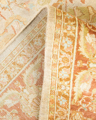 Traditional Mogul Ivory Wool Area Rug 6' 2" x 8' 10" - Solo Rugs