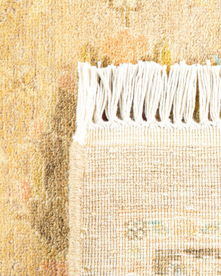 Traditional Mogul Yellow Wool Area Rug 8' 3" x 10' 1" - Solo Rugs