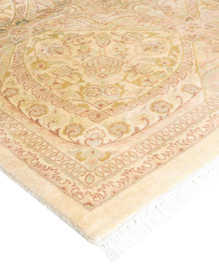 Traditional Mogul Ivory Wool Area Rug 12' 2" x 18' 7" - Solo Rugs