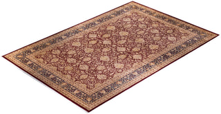 Traditional Mogul Red Wool Area Rug 12' 1" x 18' 8" - Solo Rugs