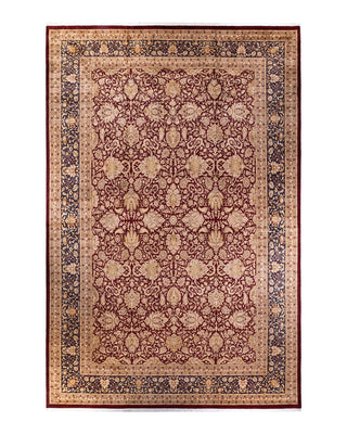 Traditional Mogul Red Wool Area Rug 12' 1" x 18' 8" - Solo Rugs