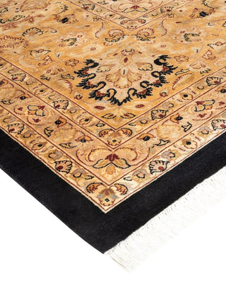 Traditional Mogul Black Wool Area Rug 12' 4" x 18' 7" - Solo Rugs