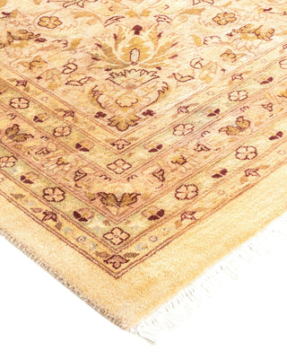 Traditional Mogul Ivory Wool Area Rug 12' 2" x 17' 9" - Solo Rugs
