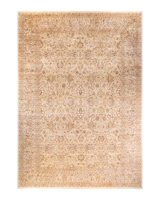 Traditional Mogul Ivory Wool Area Rug 12' 2" x 17' 9" - Solo Rugs