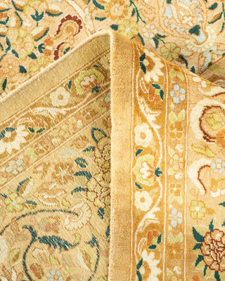 Traditional Mogul Yellow Wool Area Rug 9' 2" x 11' 10" - Solo Rugs