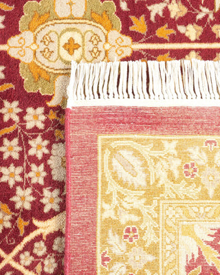 Traditional Mogul Orange Wool Area Rug 9' 2" x 12' 1" - Solo Rugs