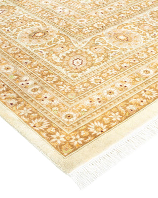 Traditional Mogul Ivory Wool Area Rug 8' 1" x 10' 3" - Solo Rugs