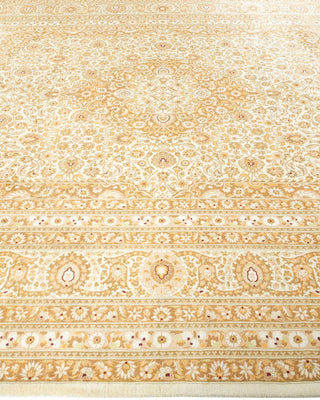 Traditional Mogul Ivory Wool Area Rug 8' 1" x 10' 3" - Solo Rugs