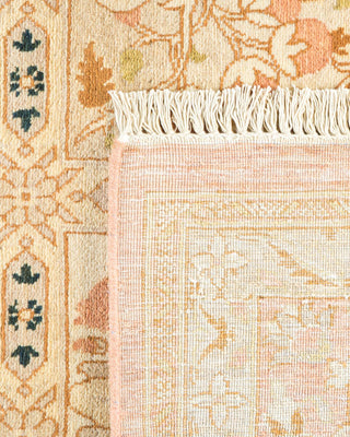 Traditional Mogul Pink Wool Area Rug 6' 1" x 8' 10" - Solo Rugs