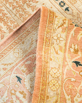 Traditional Mogul Pink Wool Area Rug 6' 1" x 8' 10" - Solo Rugs