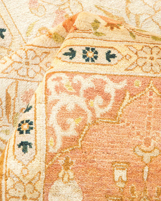 Traditional Mogul Pink Wool Area Rug 6' 1" x 8' 10" - Solo Rugs