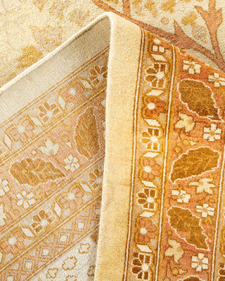Traditional Mogul Ivory Wool Area Rug 9' 2" x 12' 2" - Solo Rugs