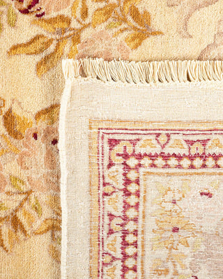 Traditional Mogul Ivory Wool Area Rug 8' 2" x 10' 4" - Solo Rugs