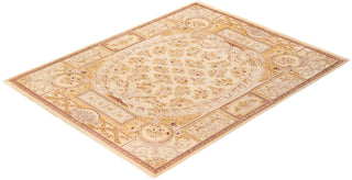 Traditional Mogul Ivory Wool Area Rug 8' 2" x 10' 4" - Solo Rugs