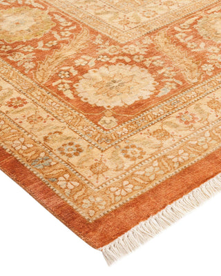 Traditional Mogul Brown Wool Area Rug 10' 3" x 14' 3" - Solo Rugs