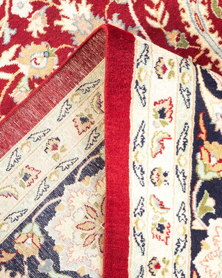 Traditional Mogul Red Wool Area Rug 7' 10" x 10' 2" - Solo Rugs