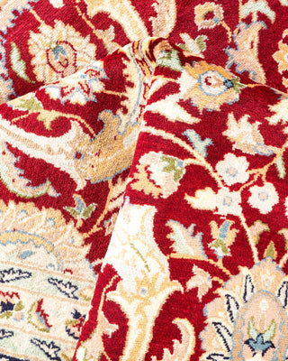 Traditional Mogul Red Wool Area Rug 7' 10" x 10' 2" - Solo Rugs