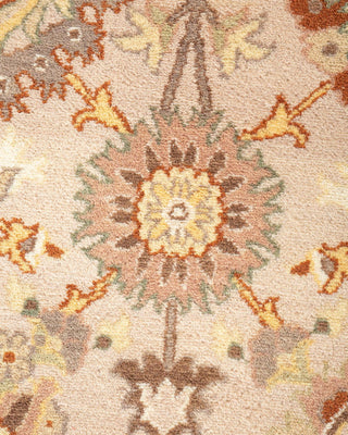 Traditional Mogul Ivory Wool Area Rug 9' 0" x 12' 5" - Solo Rugs