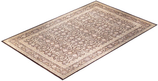 Traditional Mogul Brown Wool Area Rug 11' 10" x 18' 5" - Solo Rugs