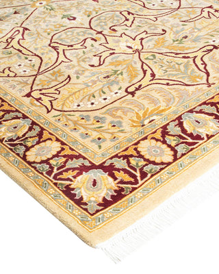 Traditional Mogul Ivory Wool Area Rug 3' 2" x 5' 4" - Solo Rugs