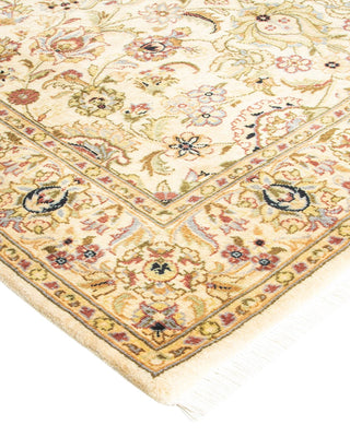 Traditional Mogul Ivory Wool Area Rug 4' 3" x 6' 5" - Solo Rugs