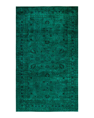 Fine Vibrance, One-of-a-Kind Handmade Area Rug - Green, 13' 10" x 8' 2" - Solo Rugs