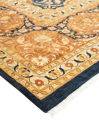 Traditional Mogul Blue Wool Area Rug 11' 10" x 15' 5" - Solo Rugs