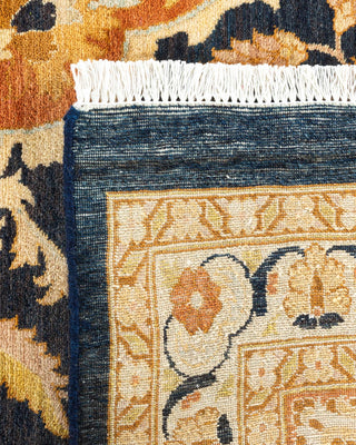 Traditional Mogul Blue Wool Area Rug 11' 10" x 15' 5" - Solo Rugs