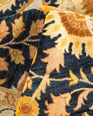 Traditional Mogul Blue Wool Area Rug 11' 10" x 15' 5" - Solo Rugs