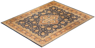 Traditional Mogul Blue Wool Area Rug 11' 10" x 15' 5" - Solo Rugs