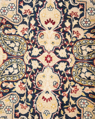 Traditional Mogul Ivory Wool Area Rug 8' 1" x 10' 6" - Solo Rugs