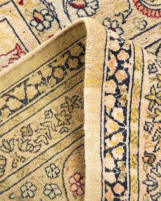 Traditional Mogul Ivory Wool Area Rug 8' 1" x 10' 6" - Solo Rugs