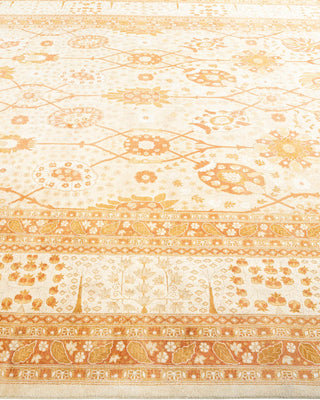 Traditional Mogul Ivory Wool Area Rug 8' 2" x 10' 3" - Solo Rugs