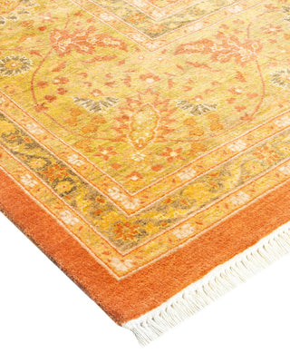 Traditional Mogul Brown Wool Area Rug 8' 4" x 10' 4" - Solo Rugs