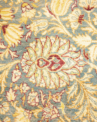 Traditional Mogul Gray Wool Square Area Rug 8' 3" x 8' 5" - Solo Rugs